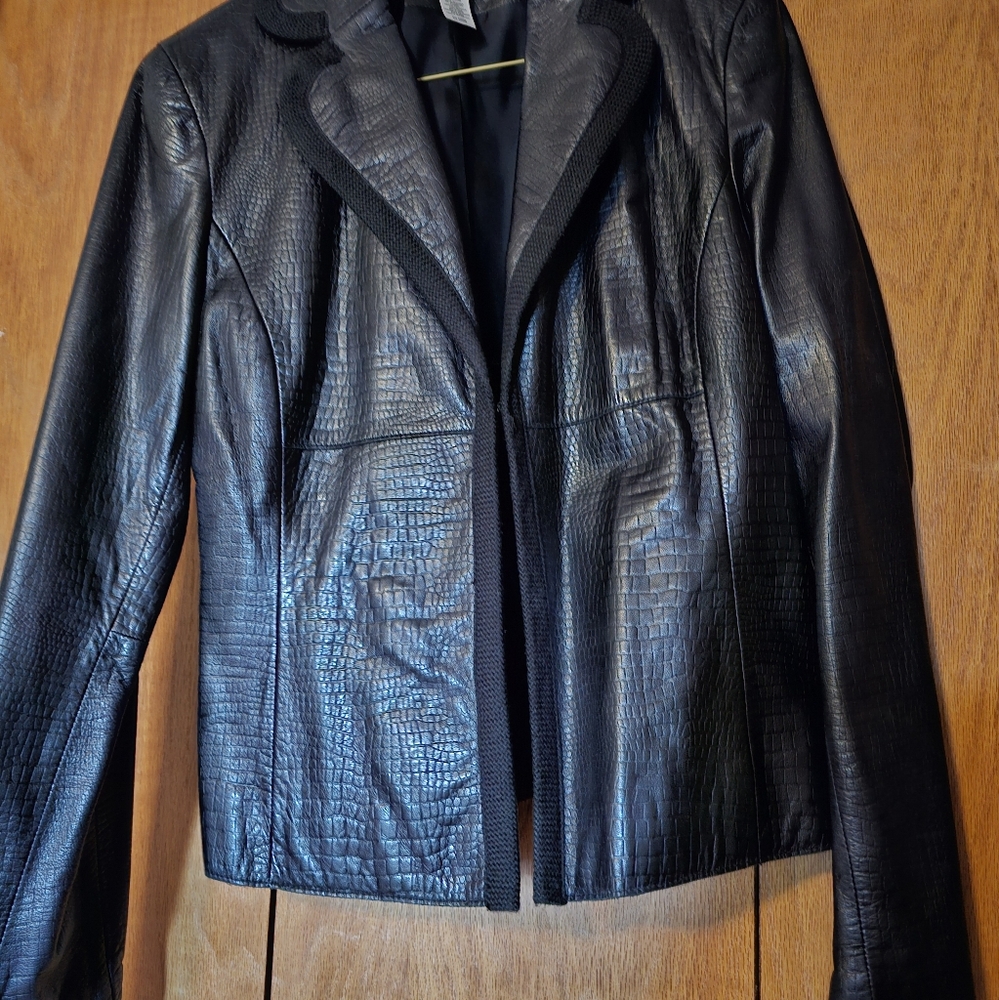 Jones New York soft leather blazer/jacket